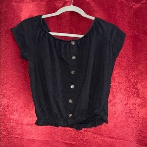 Black crop top